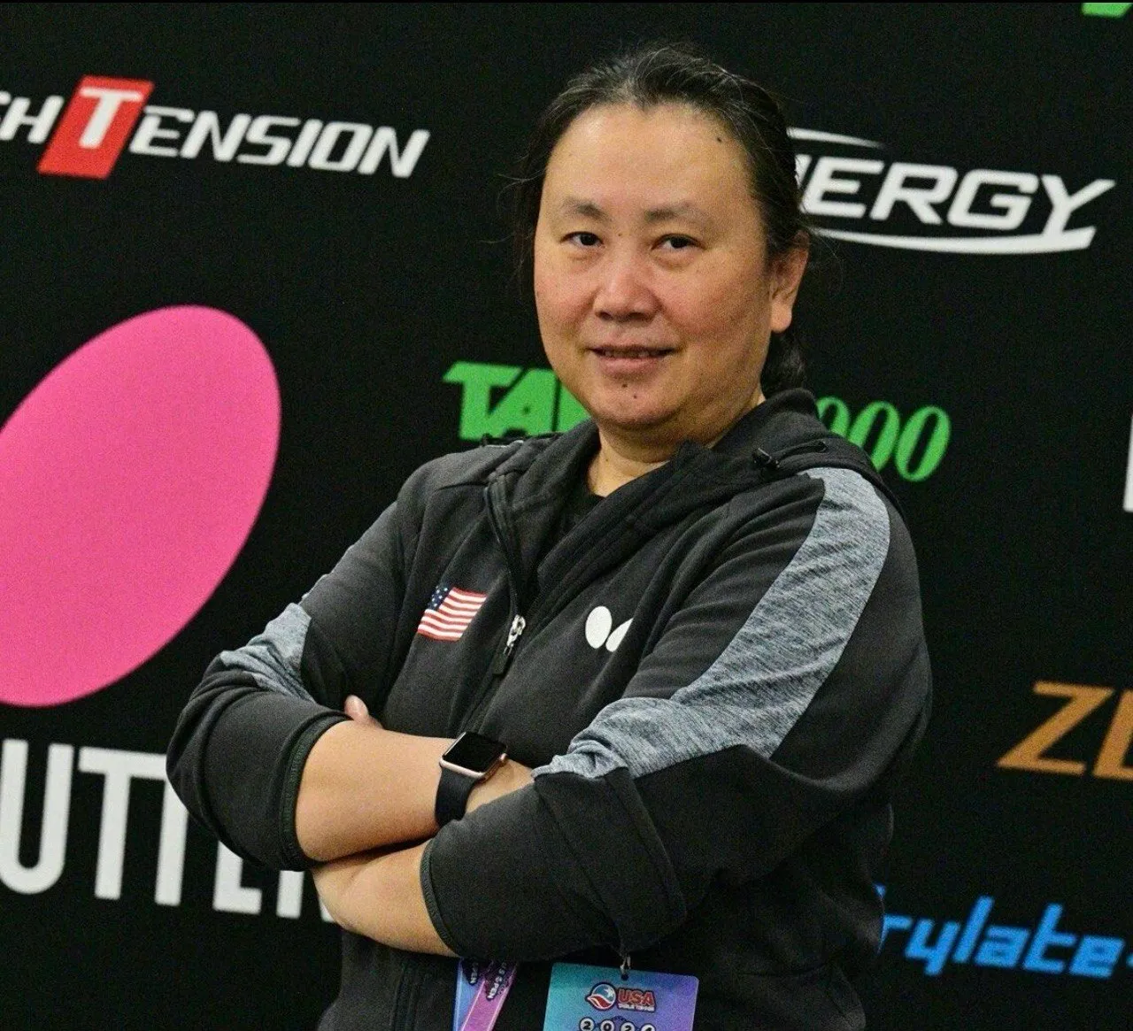 Gao Jun in her USA Table Tennis years